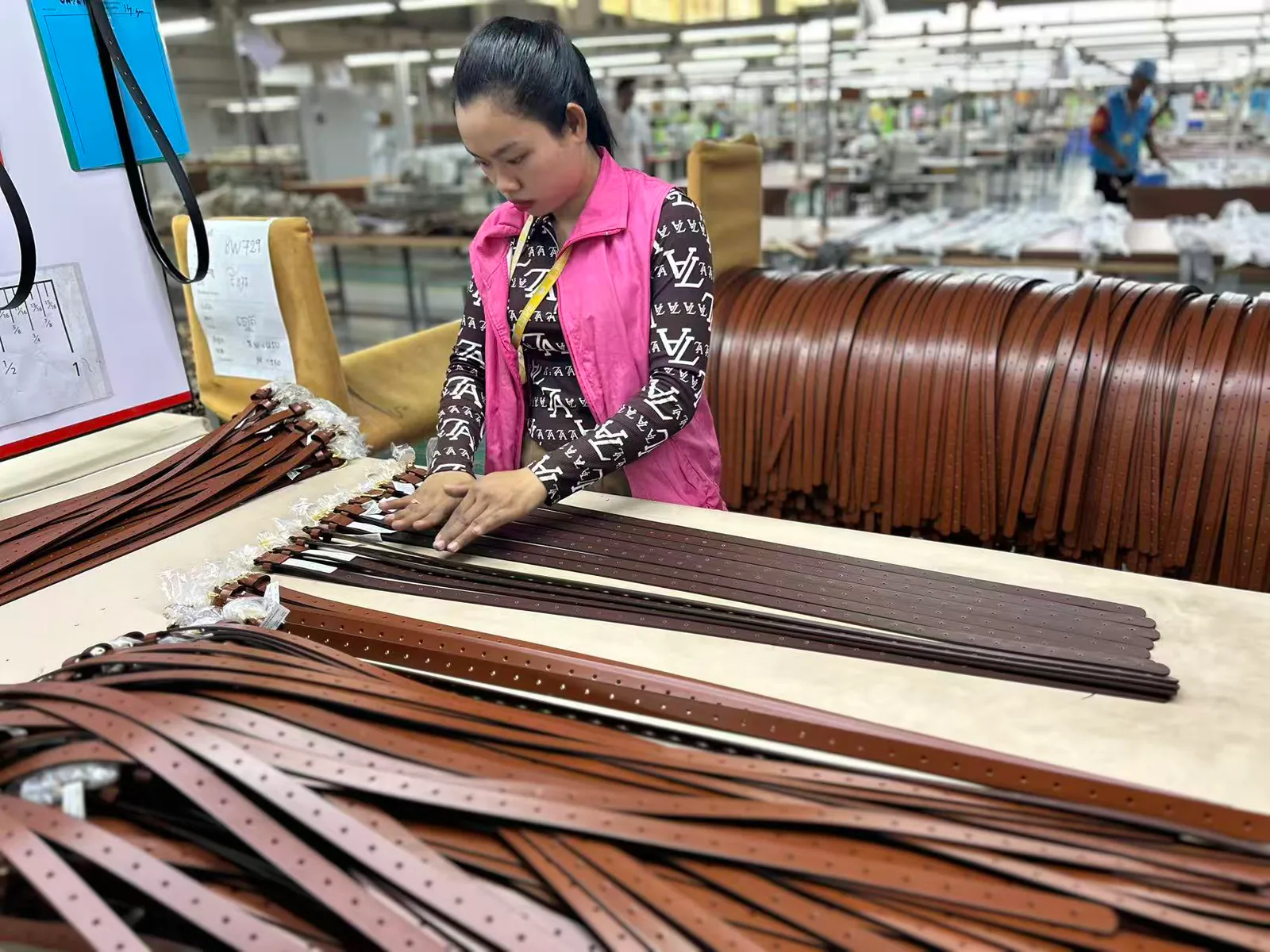 Finished belt production area at HongDing