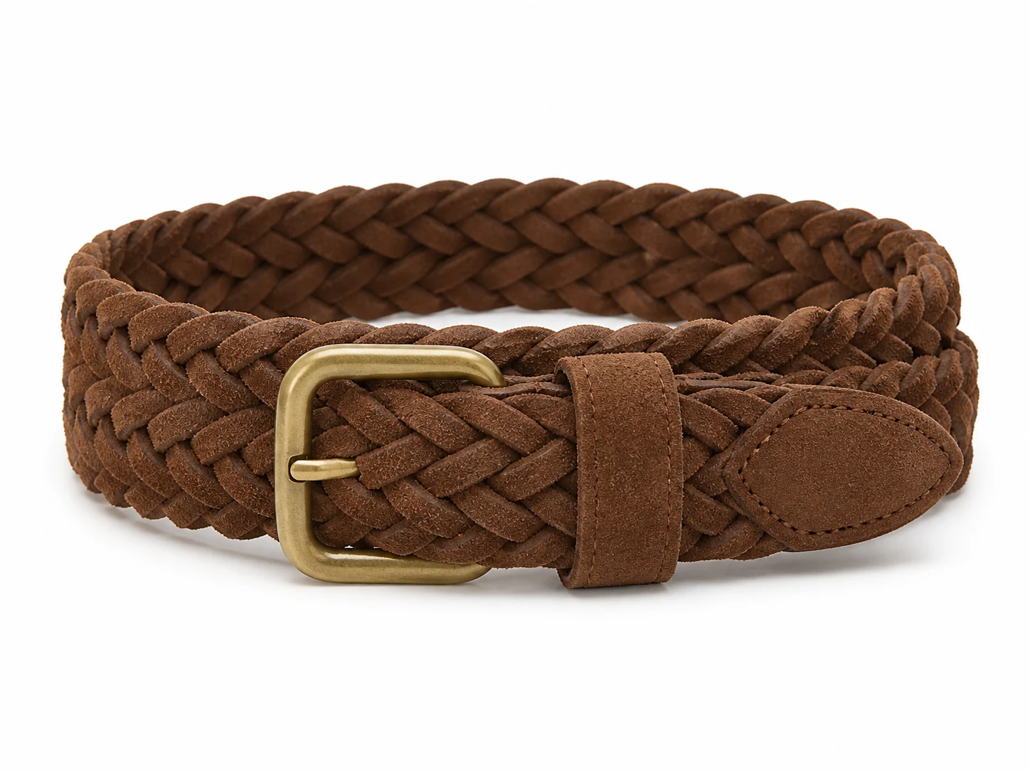 Braided Suede Casual Belt