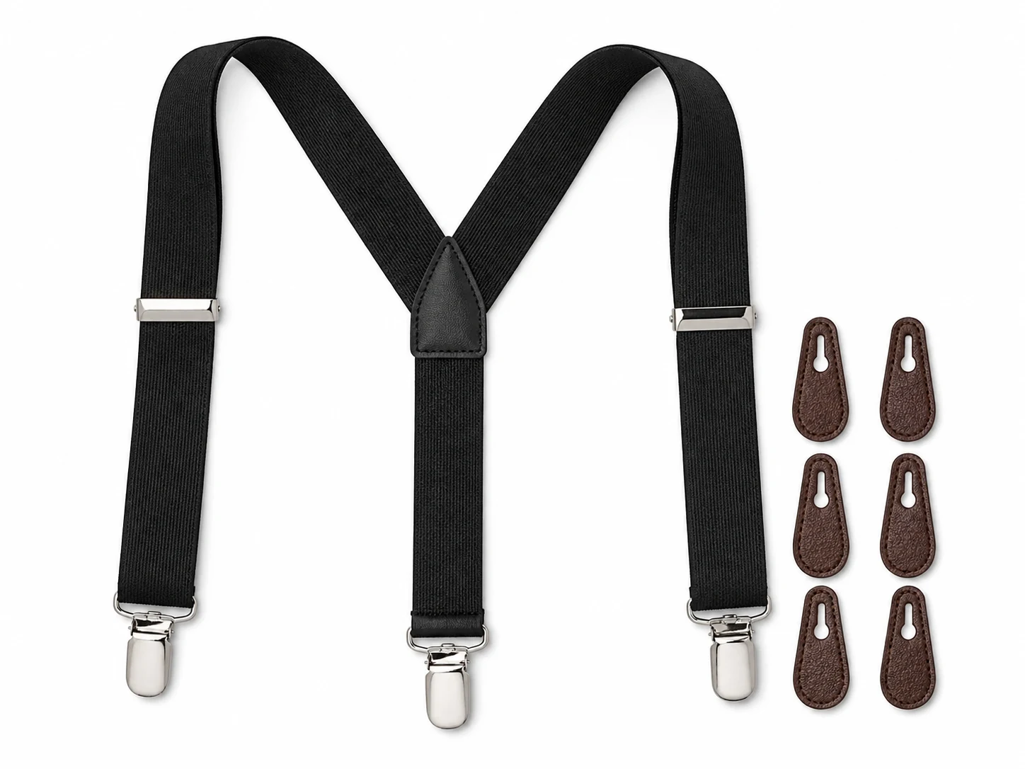 Convertible Clip and Button Braces