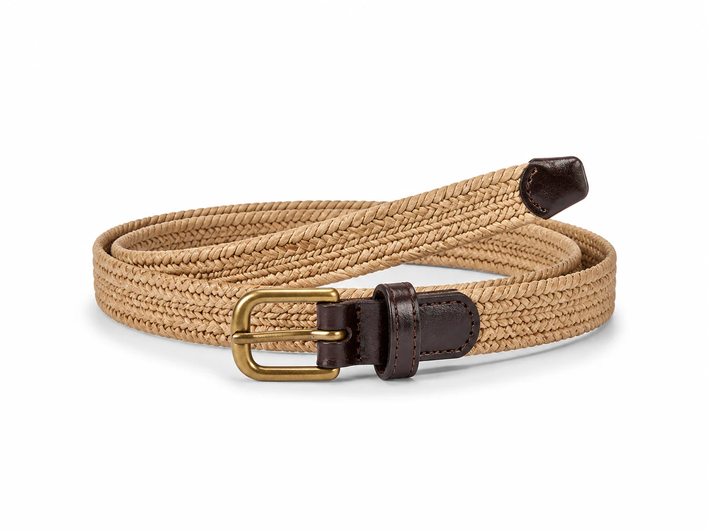 Slim Raffia Dress Belt