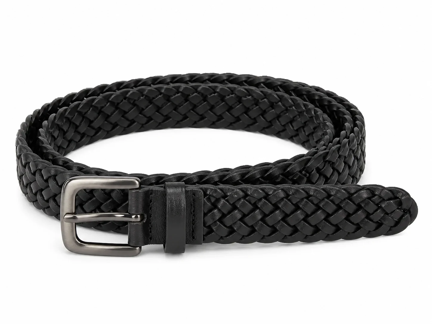 Braided PU Vegan Belt