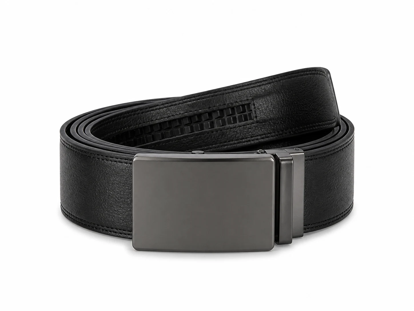 Logo Buckle Ratchet Belt
