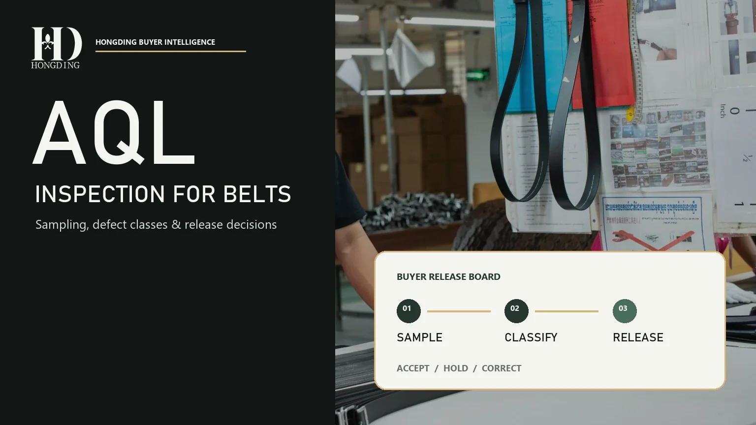 AQL Inspection for Belts: Sampling, Defects and Acceptance Rules