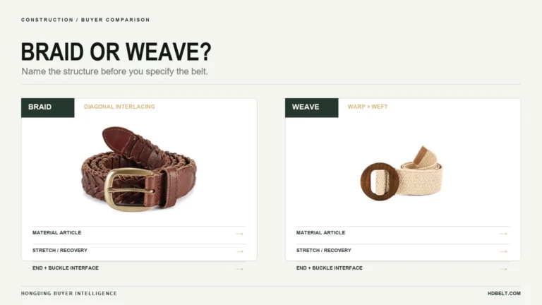 Braided vs Woven Belts: Construction Differences Buyers Should Know