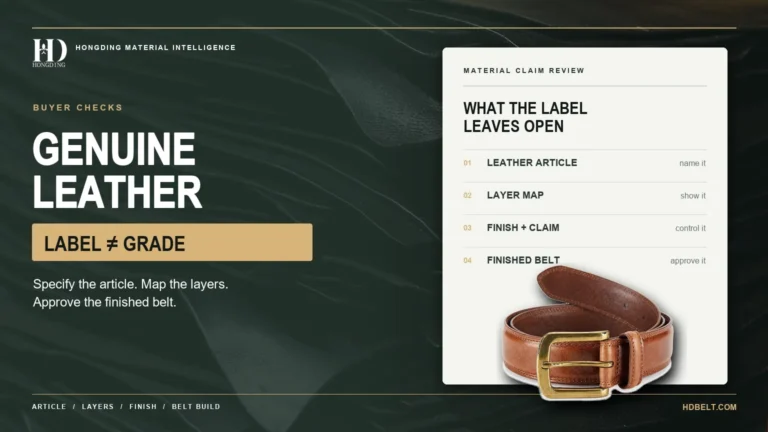 Genuine Leather Belts: Label Meaning, Construction and Buyer Checks