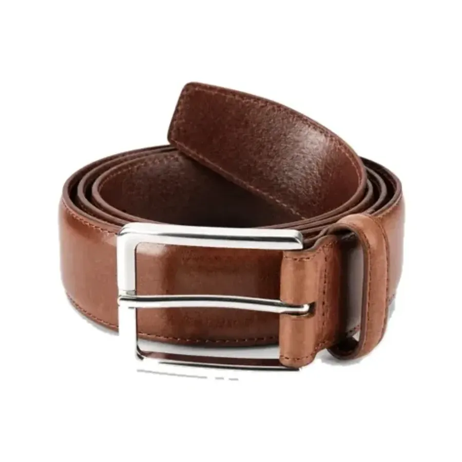 Full-grain leather belts for premium retail programs