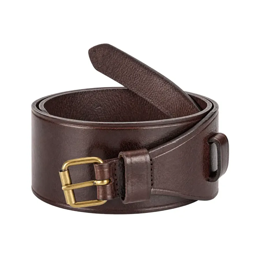 Heavy-duty work belt construction
