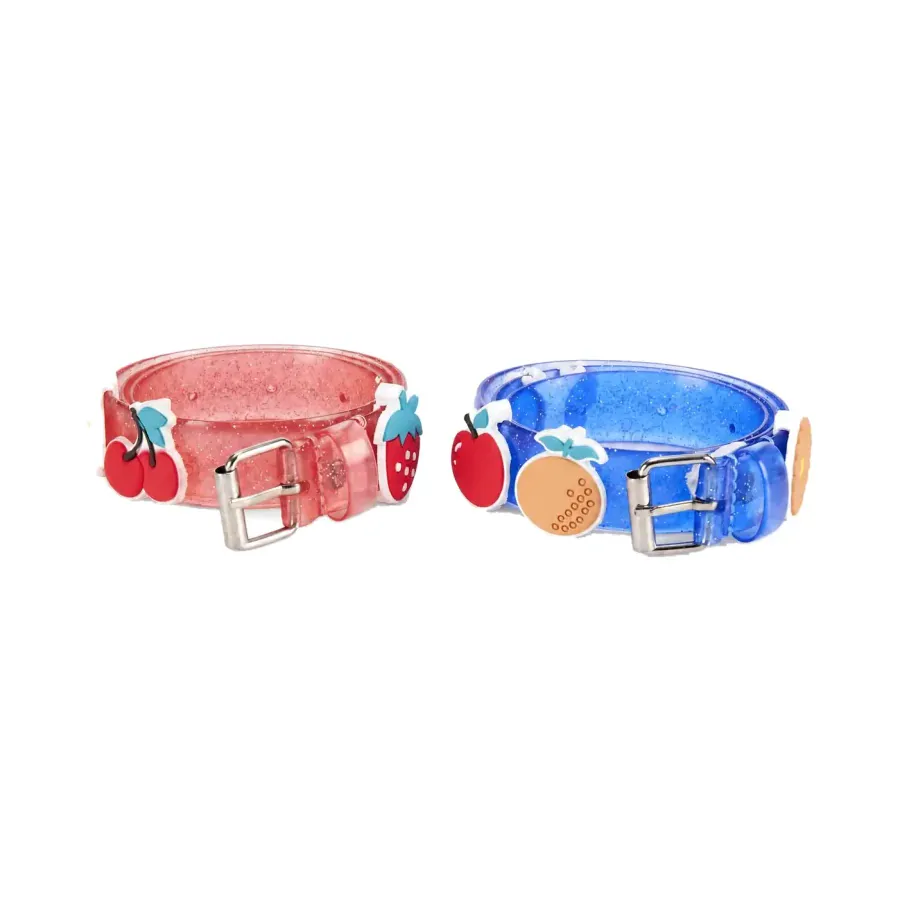 Colorful youth belt set with fruit charms