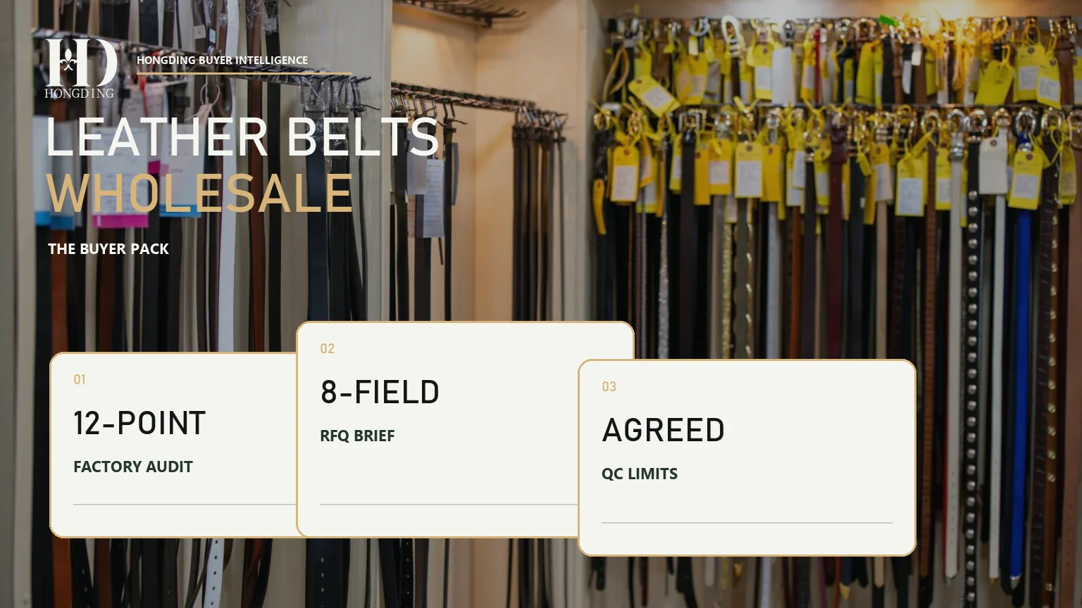 Leather Belts Wholesale: Factory Audit, RFQ and QC Limits for B2B Buyers