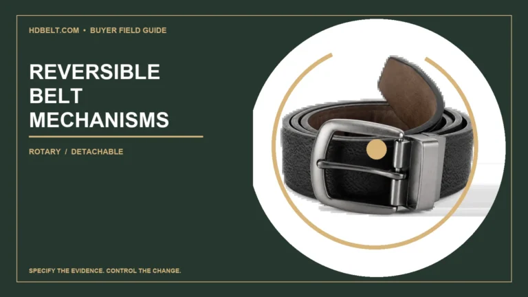 Reversible Belts: Rotary vs Detachable Construction for Buyers