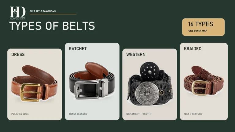 Types of Belts: A Manufacturer’s Guide to Style and Construction