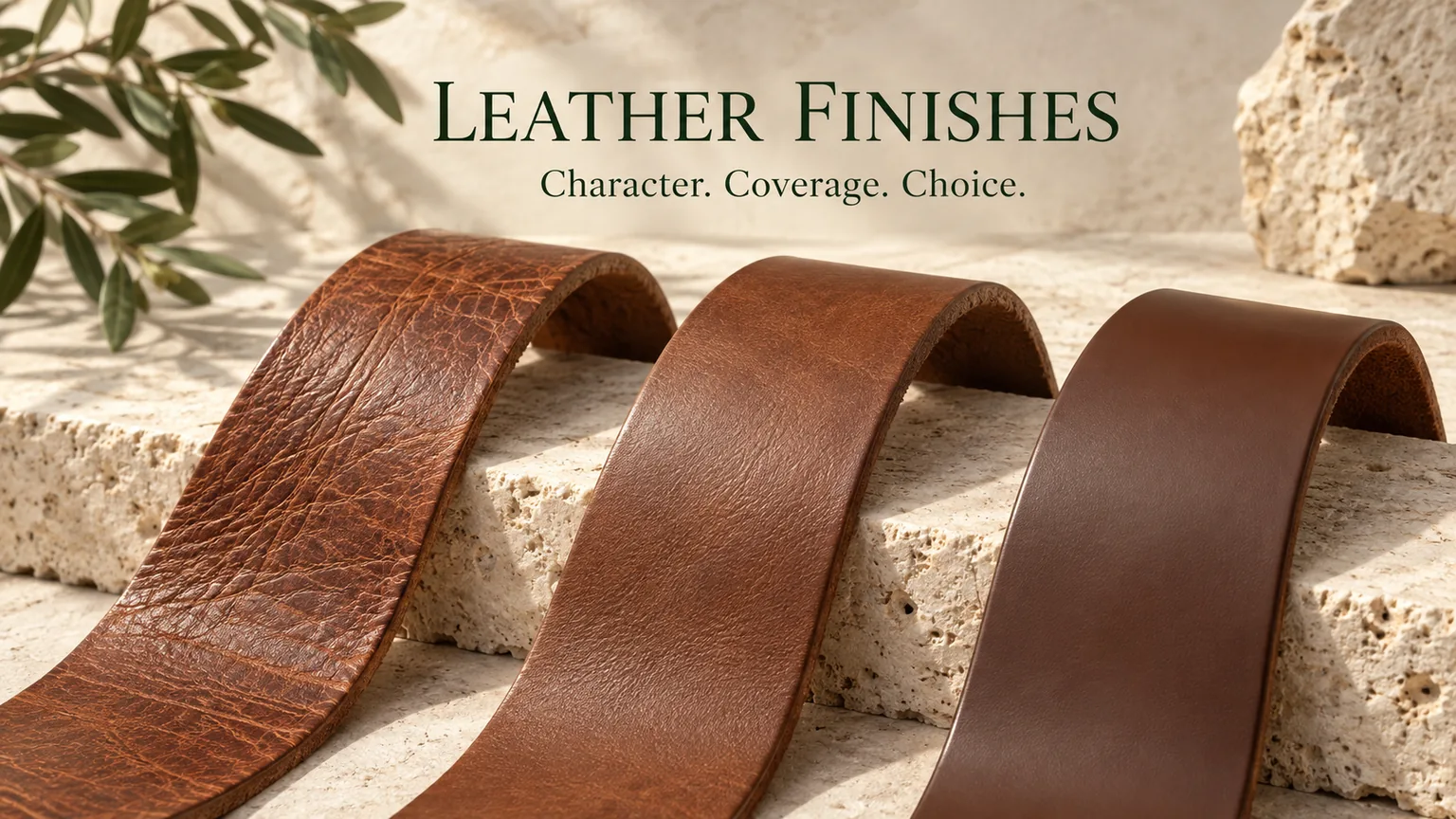 Aniline vs Semi-Aniline vs Pigmented Leather for Belt Collections