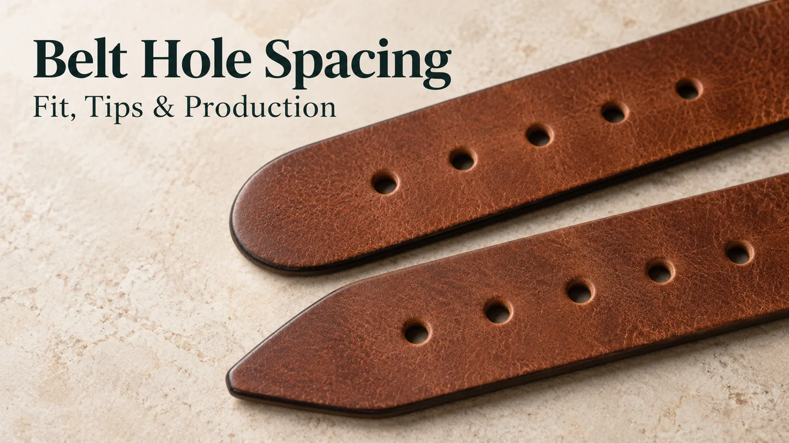 Belt Hole Spacing and Tip Shape: Fit Rules for Production