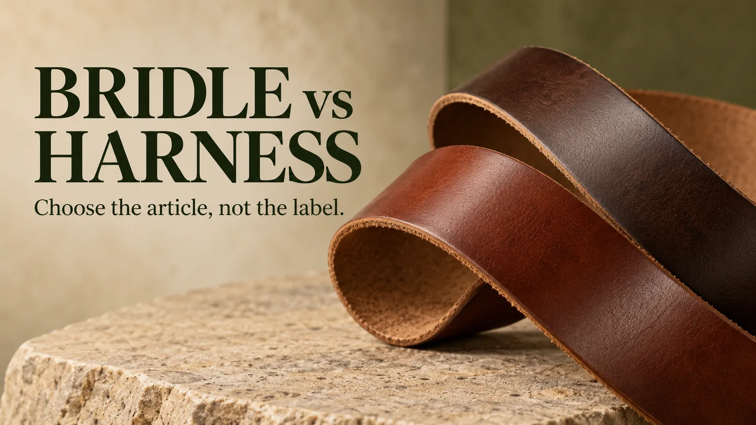 Bridle Leather vs Harness Leather for Belts