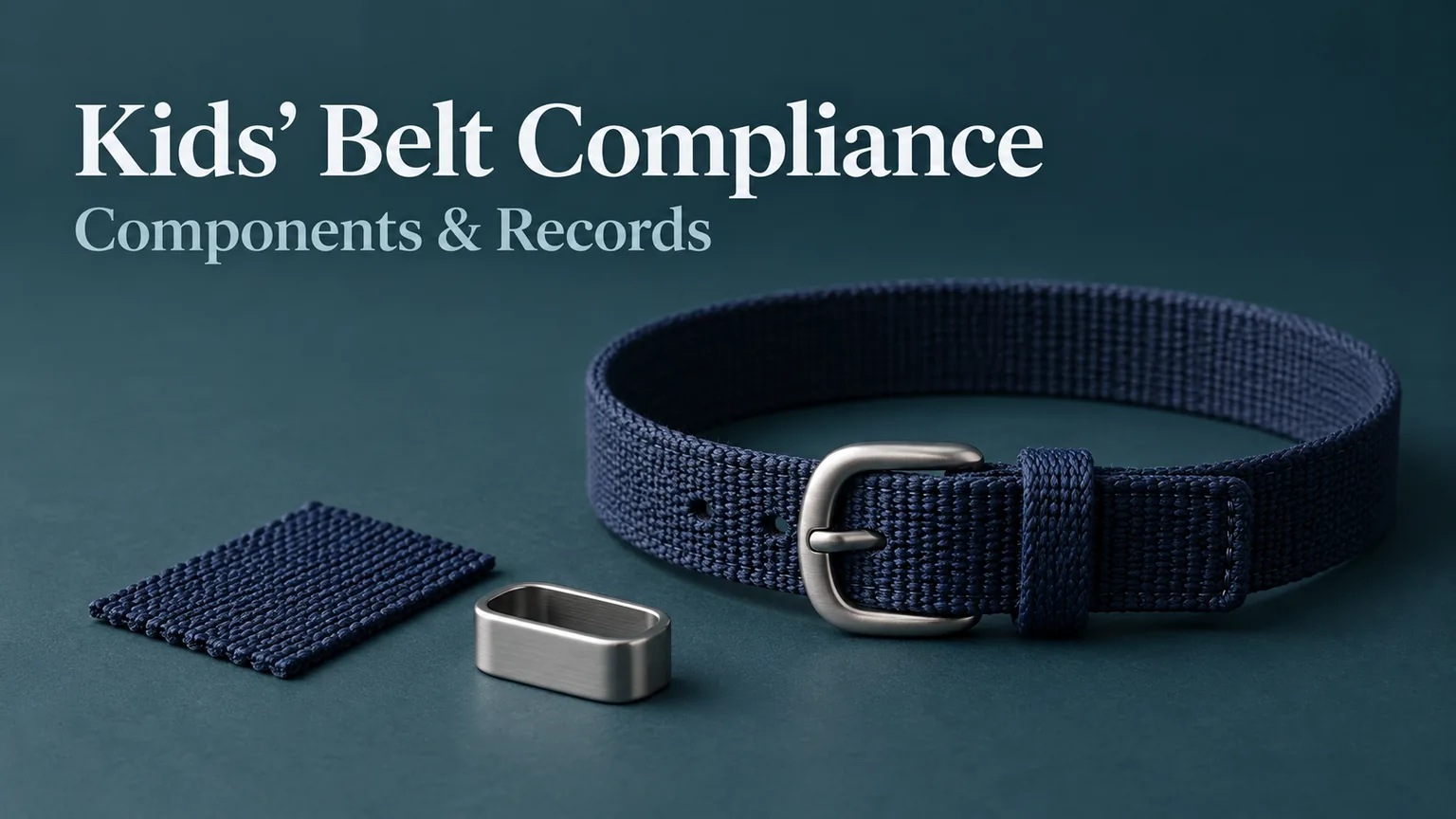 CPSIA Compliance for Kids' Belts: Test Scope and Buyer Records — conceptual editorial cover