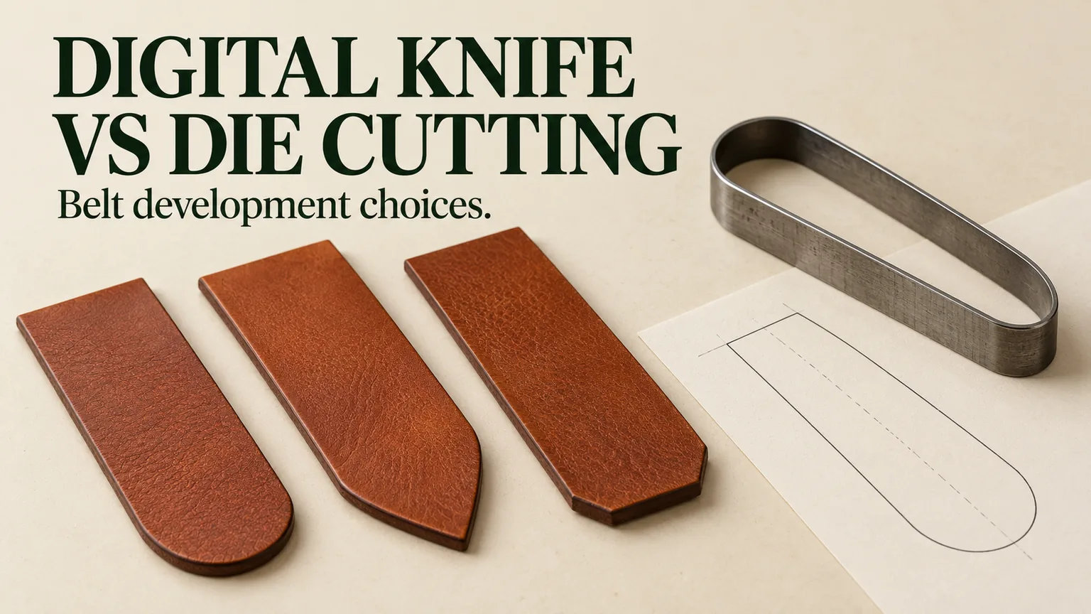 Digital Knife vs Die Cutting for Belt Development