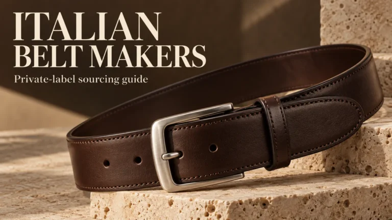 Italian Leather Belt Manufacturers: Four Private-Label Options
