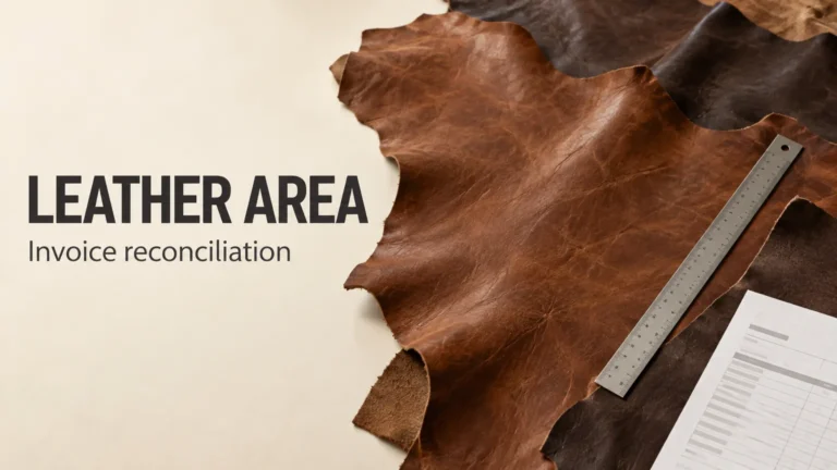 Leather Area Measurement: Reconciling Supplier Invoices
