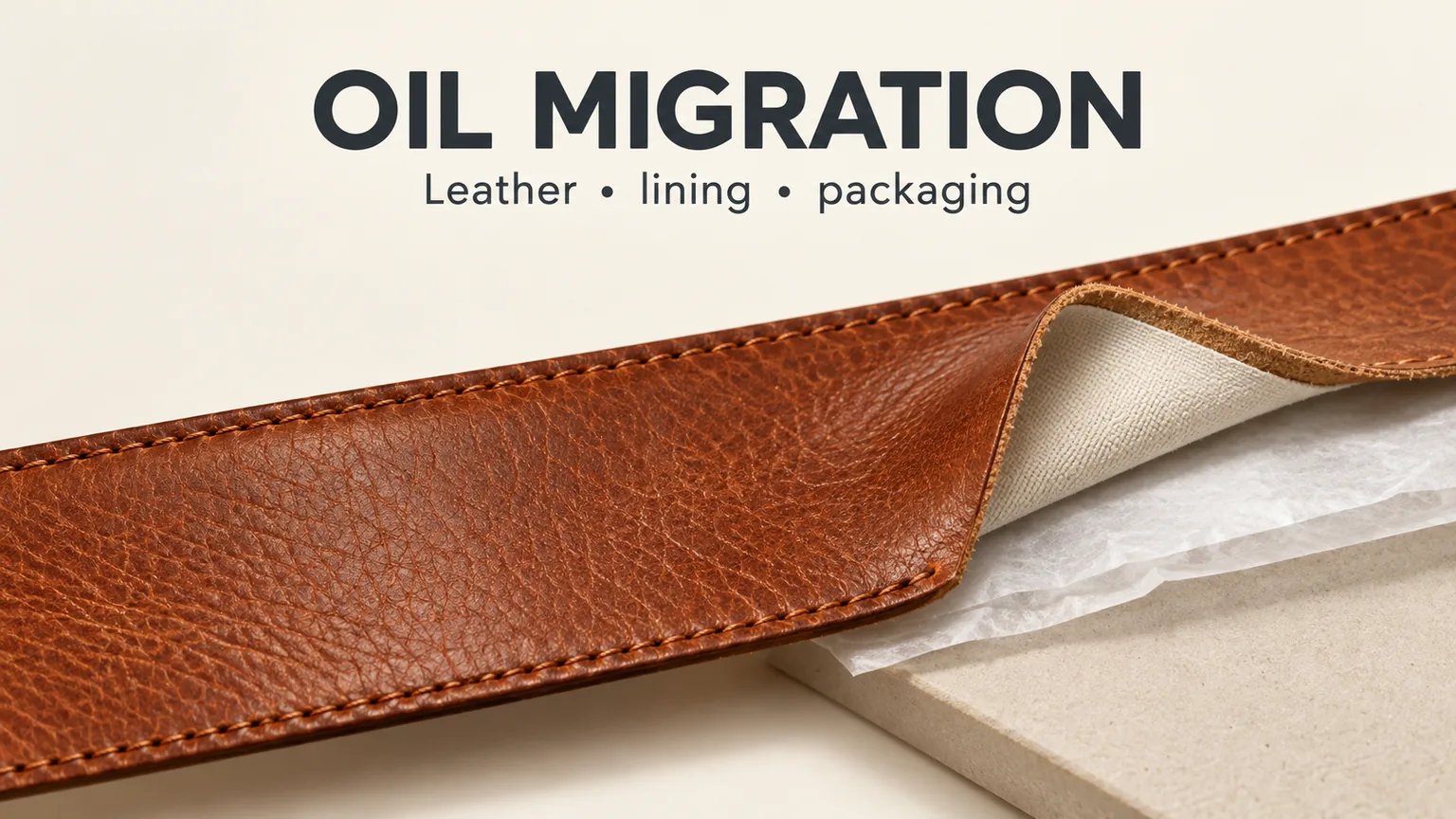 Oil Migration in Leather Belts: Staining and Bonding Risks