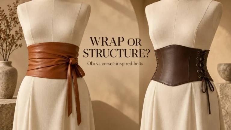 Obi Wrap vs Corset Belts: Structure and Fit