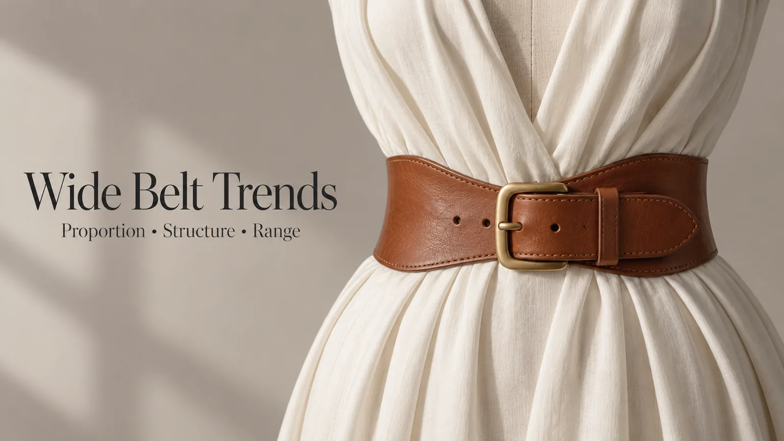 Wide Belt Trends: Proportion, Structure and Assortment Planning